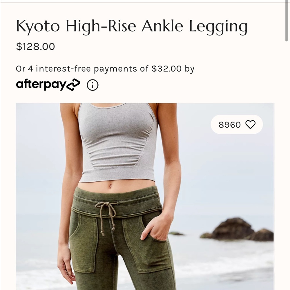Free People Kyoto High-Rise Ankle Leggings